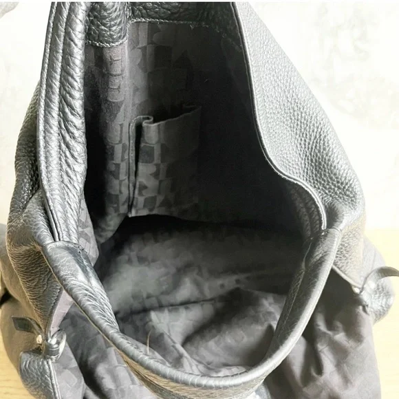 Large Furla Pebbled black leather hobo - Picture 6 of 11